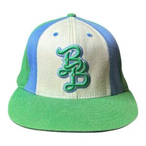 Bad Boy Athletics Dead Stock Fitted Baseball Cap Blue White Green One Size